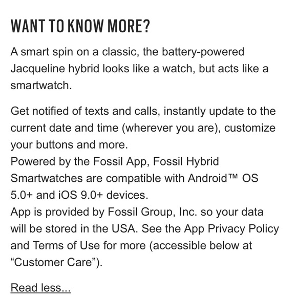 Fossil Hybrid Smartwatch “Jacqueline” - Pink Stainless Steel - Picture 9 of 15